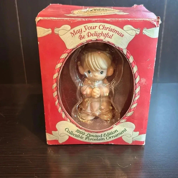 Precious Moments Other - Vtg. Precious Moments Orn.-LE-1999-orig. box-May Your Christmas Be Delightful